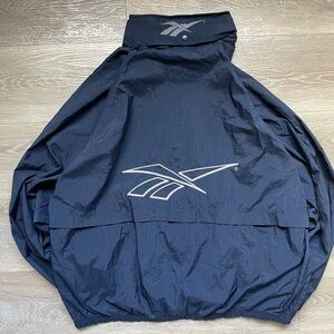Vintage Y2K Reebok Navy Nylon Jacket